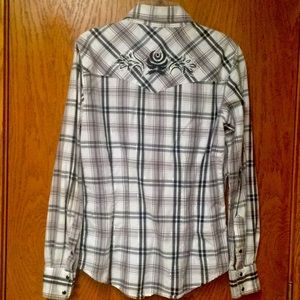 Cowgirl Hardware Plaid Western Button Down